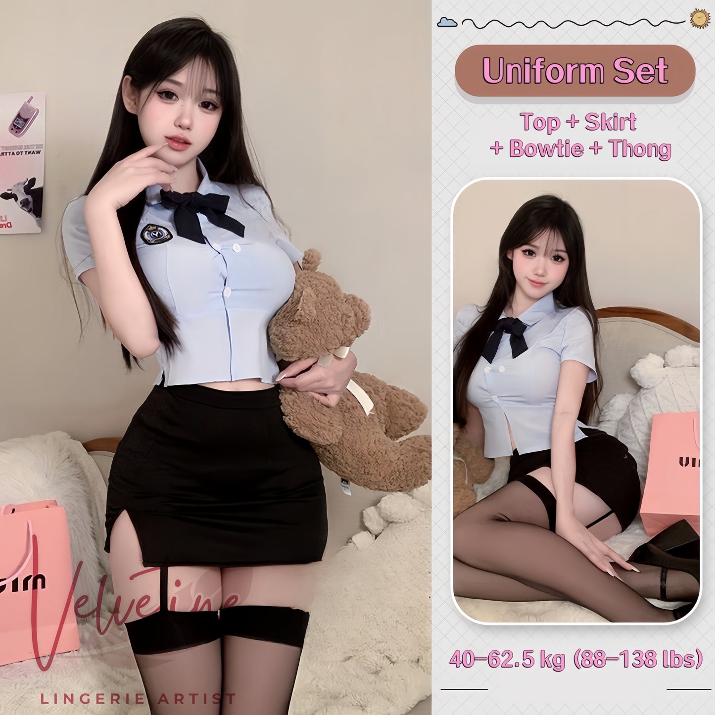Sexy JK student Costume Role-Play Set